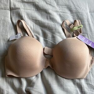 Hanes Ribbed Nude Bra